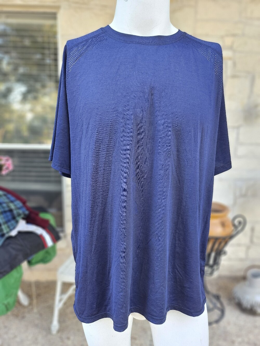 Greyson Falcon Sport Blue Short Sleeve Tee Moisture-Wicking Active Tee XL